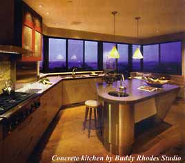 Concrete kitchen by Buddy Rhodes Studio