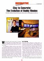 March 2004 Concrete Concepts - Clay to Concrete The Evolution of Buddy Rhodes