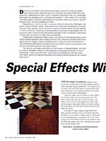 June 2007 Concrete Decor-Special Effects With Concrete Stains Tips and tricks that will help artisans get creative