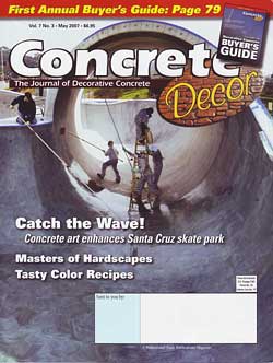 May 2007 Concrete Decor-Catching the Concrete Wave