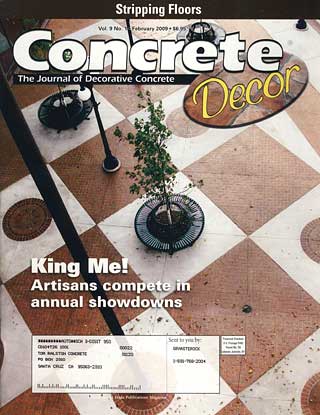 Feb 2009 Concrete Decor-2009 ASCC Decorative Concrete Council Awards