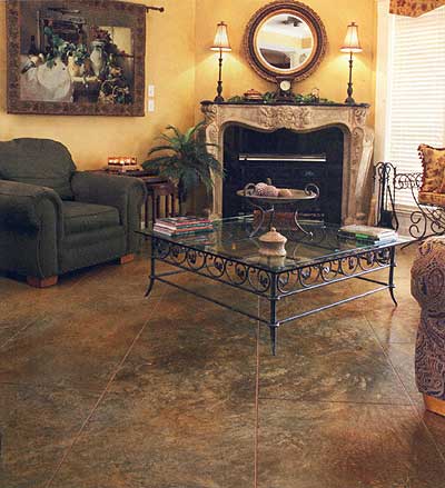 acid stained decorative concrete