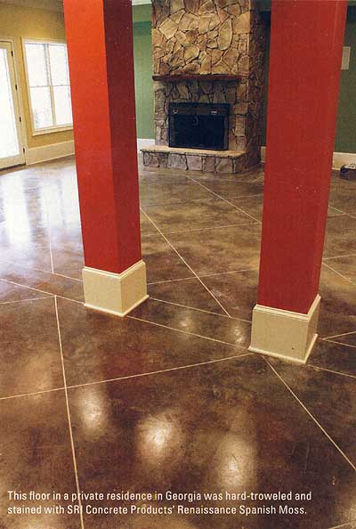 acid stained decorative concrete