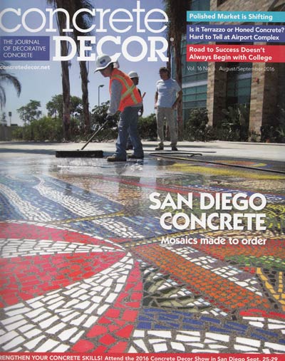 Concrete Decor August 2016 Cover