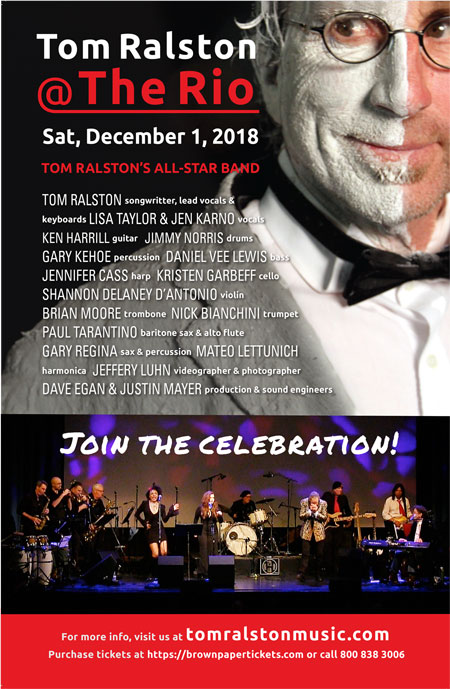 Tom Ralston Music December 1 2018 at the Rio